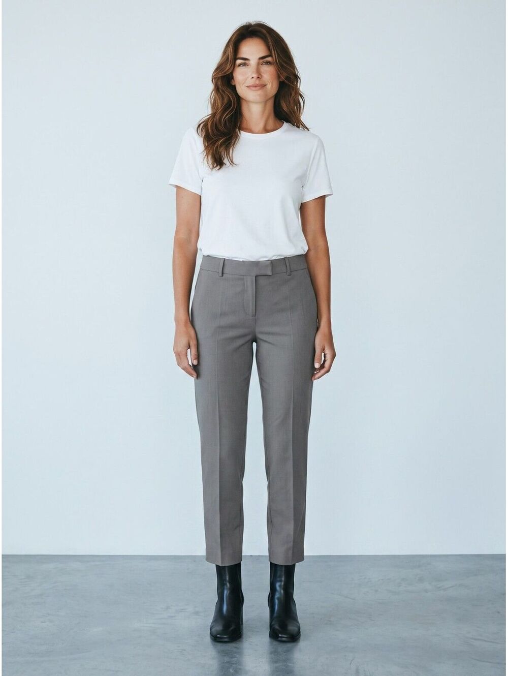 Missoni Stretchy Ankle Pants-Size 12-Olive Gray